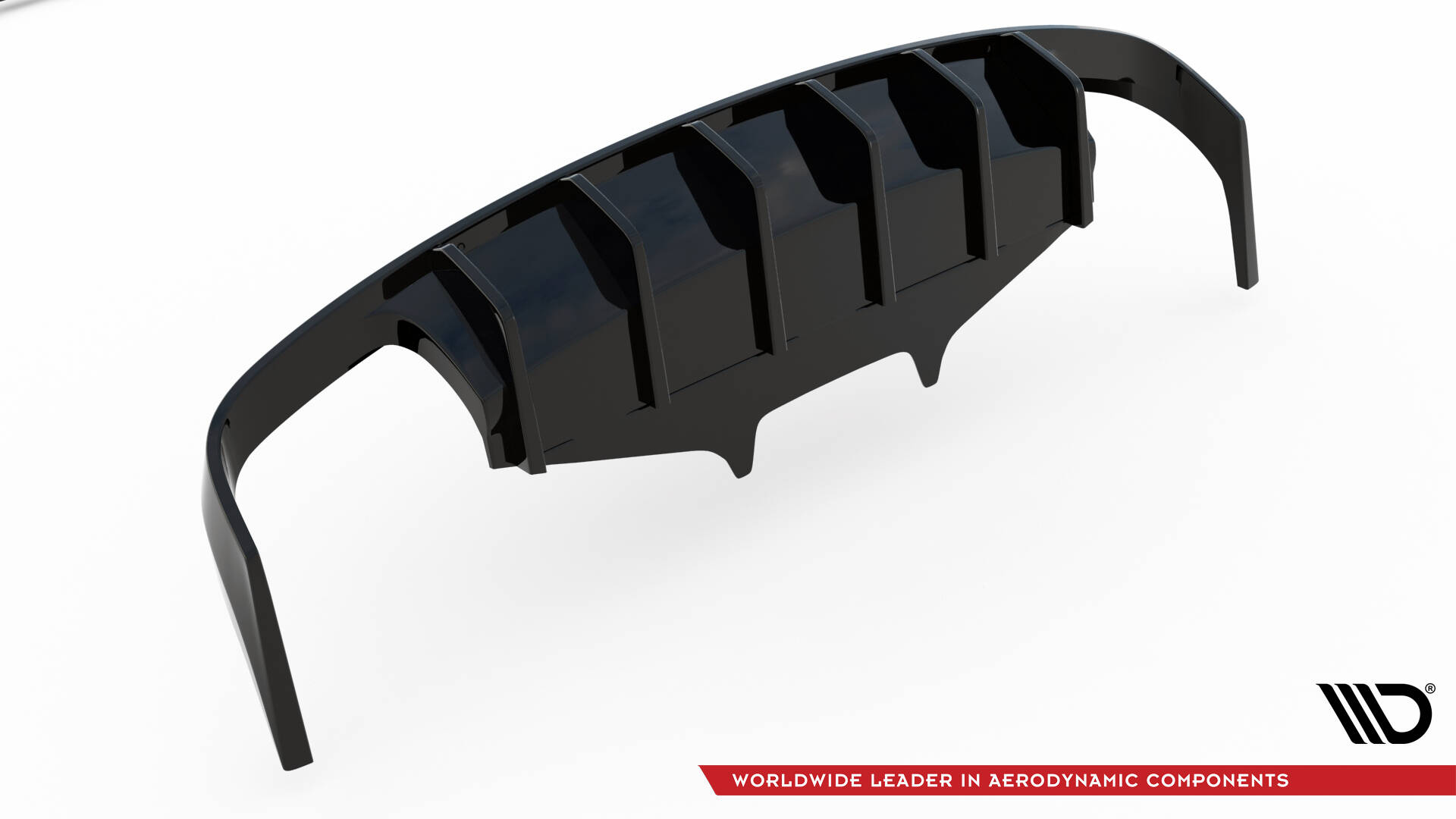 Achter Diffuser Porsche Macan GTS / Sport Design MK1 Facelift Maxton Glanzend zwart