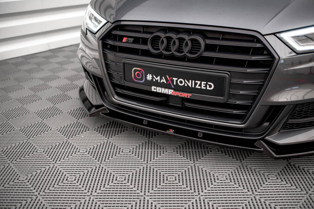Bodykit Audi S3 Sportback 8V Facelift Maxton Glanzend zwart