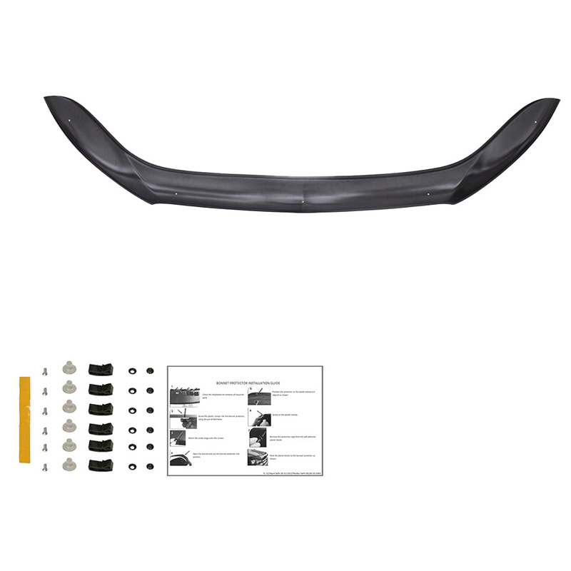 Motorkapbeschermer (steenslagcover)  Mercedes Vito W447 2014- - Glanzend zwart