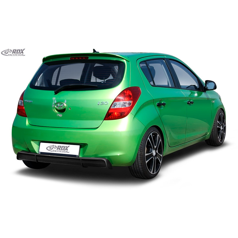 Achterskirt 'Diffusor'  Hyundai i20 PB/PBT 2008-2012 (ABS zwart glanzend)