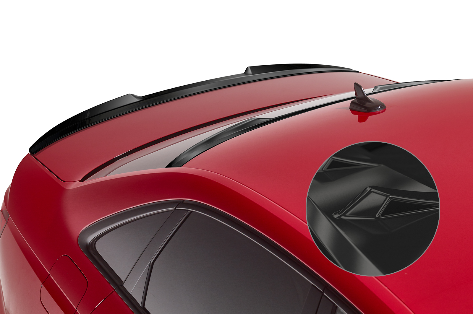 Spoiler Audi A4 B9 (Typ 8W) Limousine CSR glans Zwart