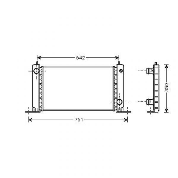 Radiator STILO 01->> 580x310x18 1.6 +/-AC