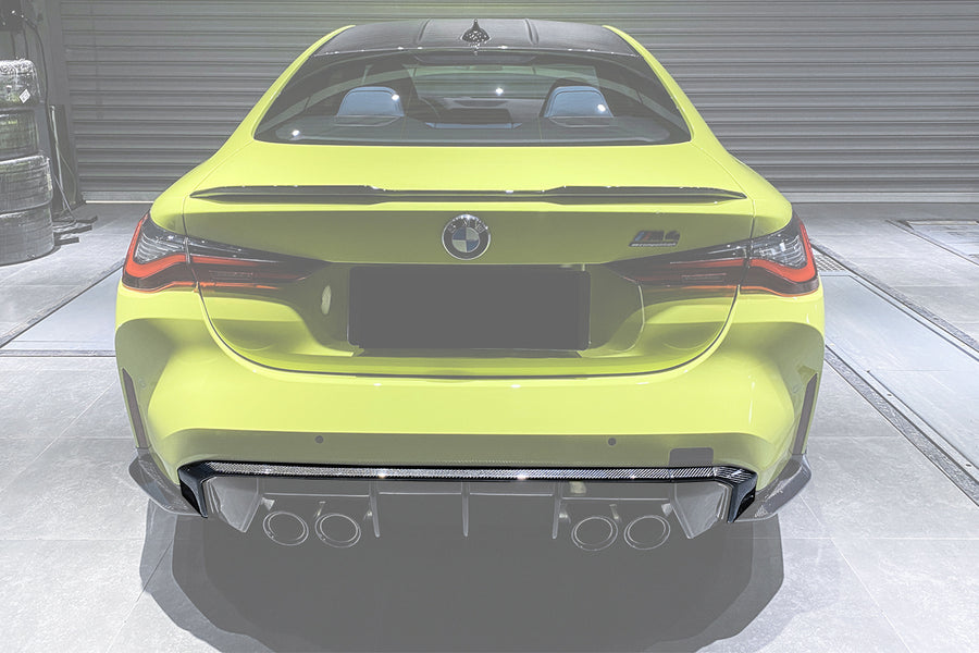 BMW M4 G82/G83 M3 G80 Carbon Fiber Rear Diffuser Trim 2021-UP