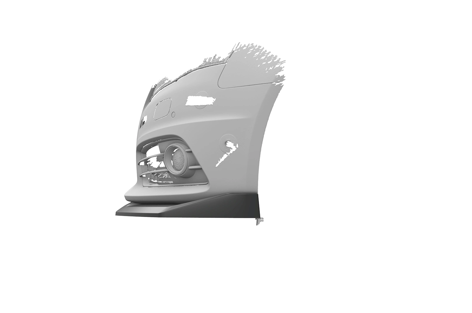 Voorspoiler Audi A4 S-Line / S4 (B8) – CSR Automotive Cup Spoilerlip Glanzend Zwart