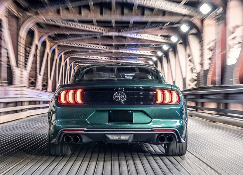 Full LED Taillights suitable for Ford Mustang VI S550 (2015-2019) Black with Dynamic Sequential Turning Lights