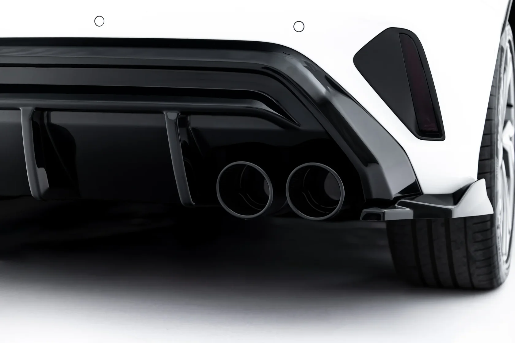 Diffuser + Exhaust Ends Imitatie Audi A3 S-Line Sportback 8Y Facelift Maxton