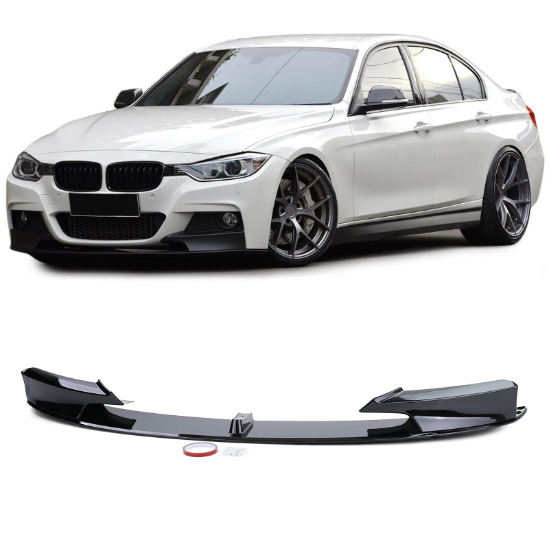 Voorspoiler BMW 3-Serie F30 F31 M-Pakket Glans Zwart