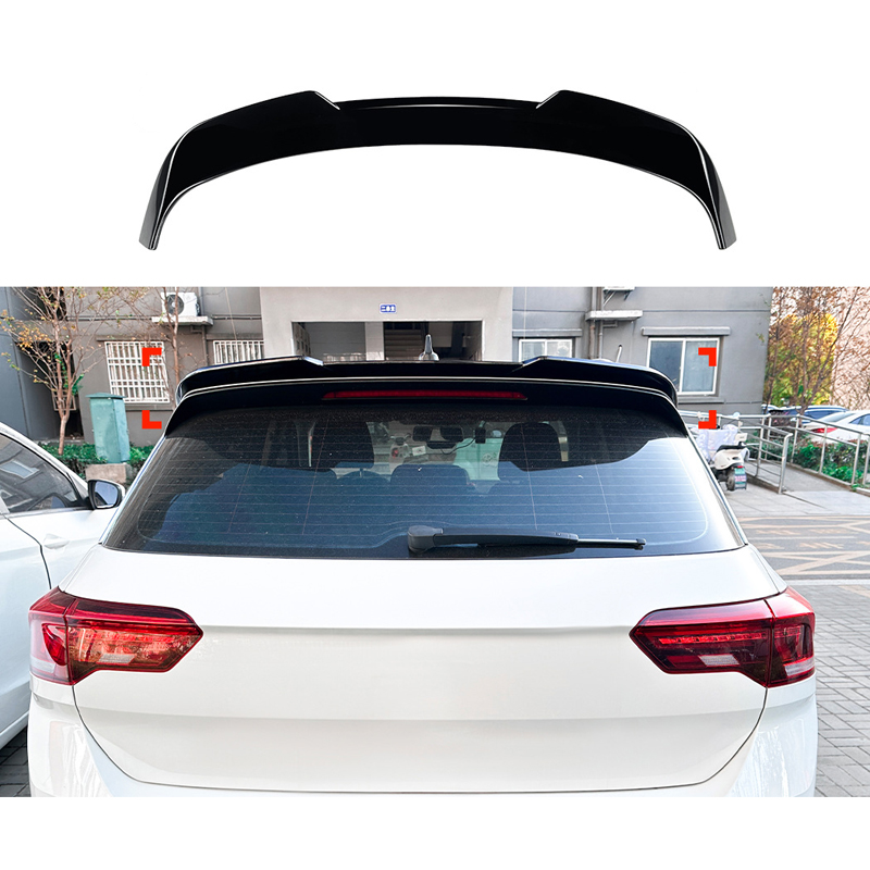 Dakspoiler  Volkswagen T-Roc (A11) 2017- (ABS Glanzend zwart)