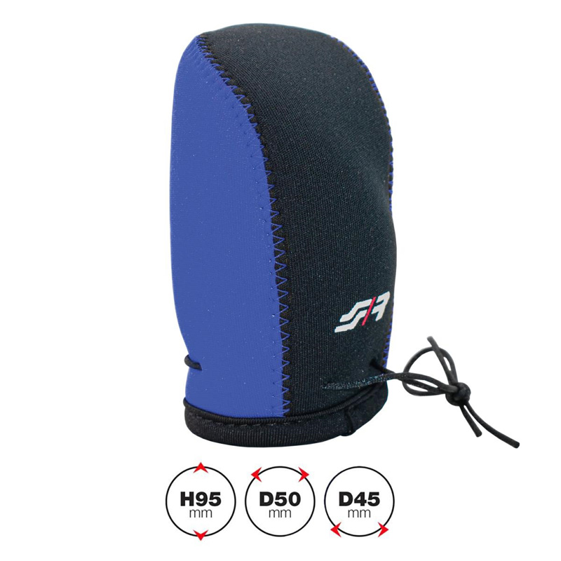 Simoni Racing Pookknophoes Universal - Zwart/Blauw + Logo