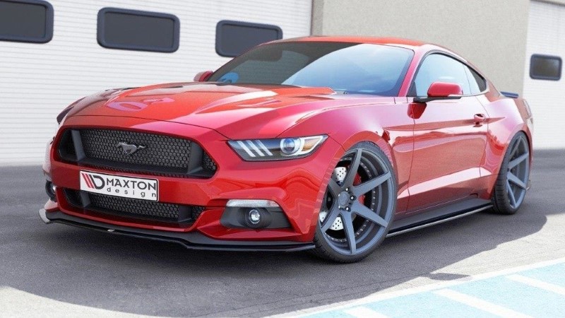 Voorspoiler Ford Mustang Mk6 Glanzend Zwart