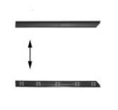 sierlijst, portier, 4/5 drs, 53mm, achter, links VW Golf 3, 1991