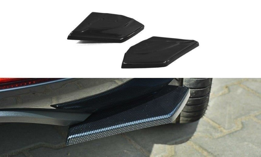 Achterzijde skirts Seat Leon Cupra FR 5F Maxton Design glans zwart