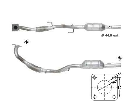 Seat CORDOBA 1.4i 16V 1390 cc 55 Kw / 75 cv BBY Magnaflow CAT Bo