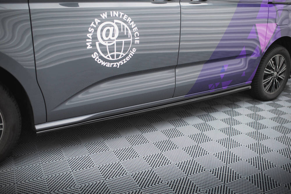 Zijskirts Volkswagen Multivan T7 Maxton Glans Zwart