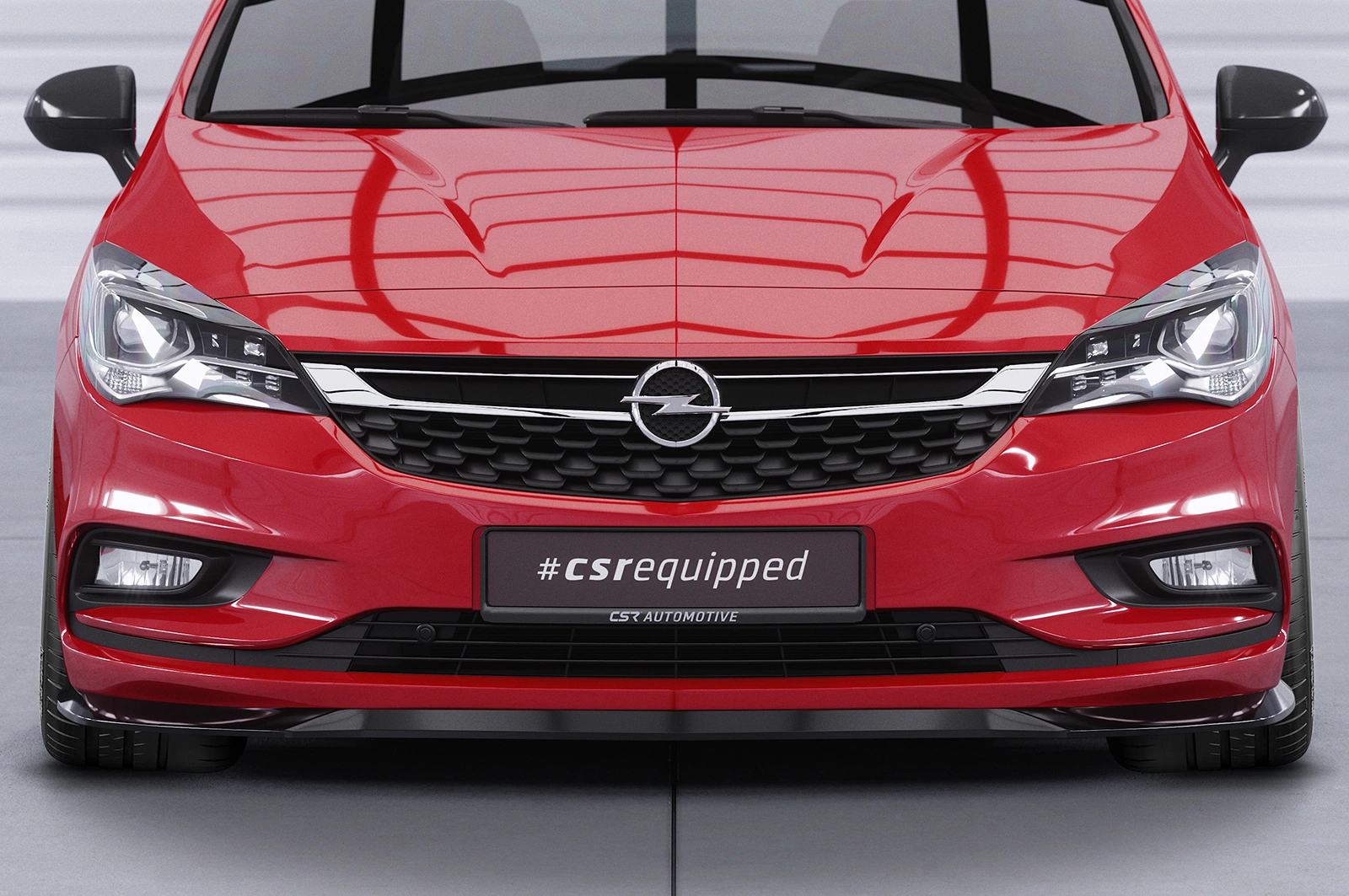 Voorspoiler Opel Astra K Glans Zwart – 2015–2019
