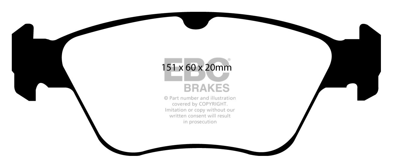 EBC Brakes MERCEDES E-Class (W210) E240 Station 97-2003 Remblokk