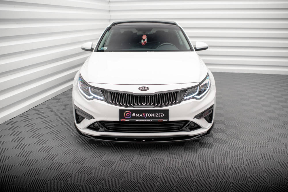 Voorspoiler V.2 Kia Optima Facelift 2018 - 2020 Maxton Glans Zwart