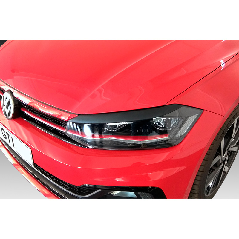 Koplampspoilers  Volkswagen Polo VI 2017- (ABS)