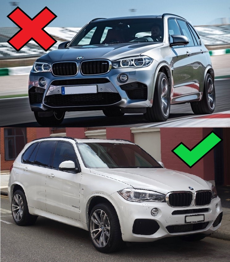Voorspoiler V.2 BMW X5 F15 M Pakket Maxton Glans Zwart