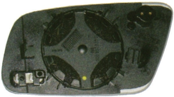 Spiegelglas rechts Audi A6 4B, 99-04 met VERWARMING; CONVEX GLAS