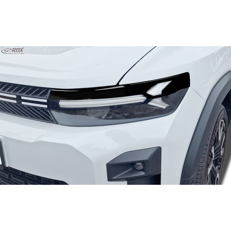 RDX Koplampspoilers  Dacia Duster III & Dacia Bigster 2024- (ABS Glanzend Zwart)