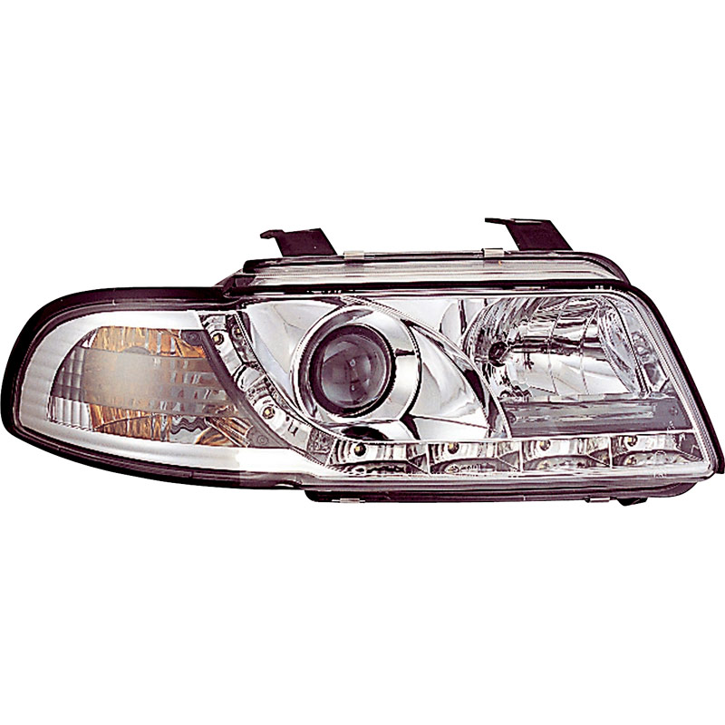 Set Koplampen incl. DRL  Audi A4 B5 1995-1998 - Chroom