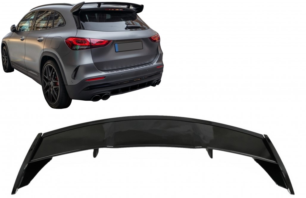 Dakspoiler Mercedes GLA H247 GT Look Glans Zwart