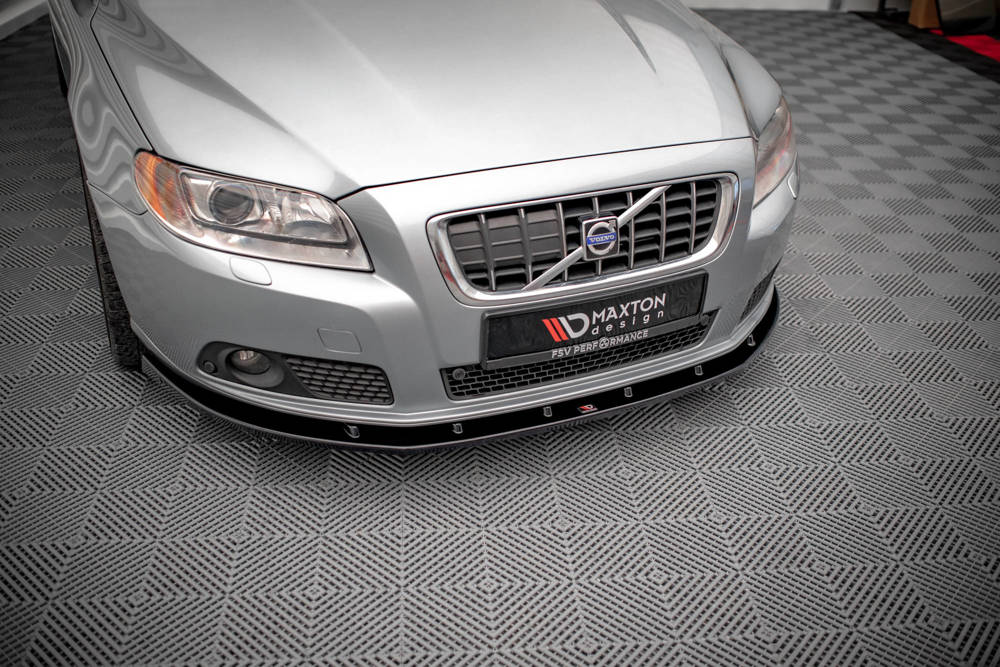 Voorspoiler V.1 Volvo V70 MK3 Maxton Glans Zwart