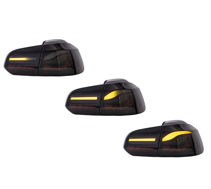 Taillights led VW Golf VI 10/08- R20 Dark Red