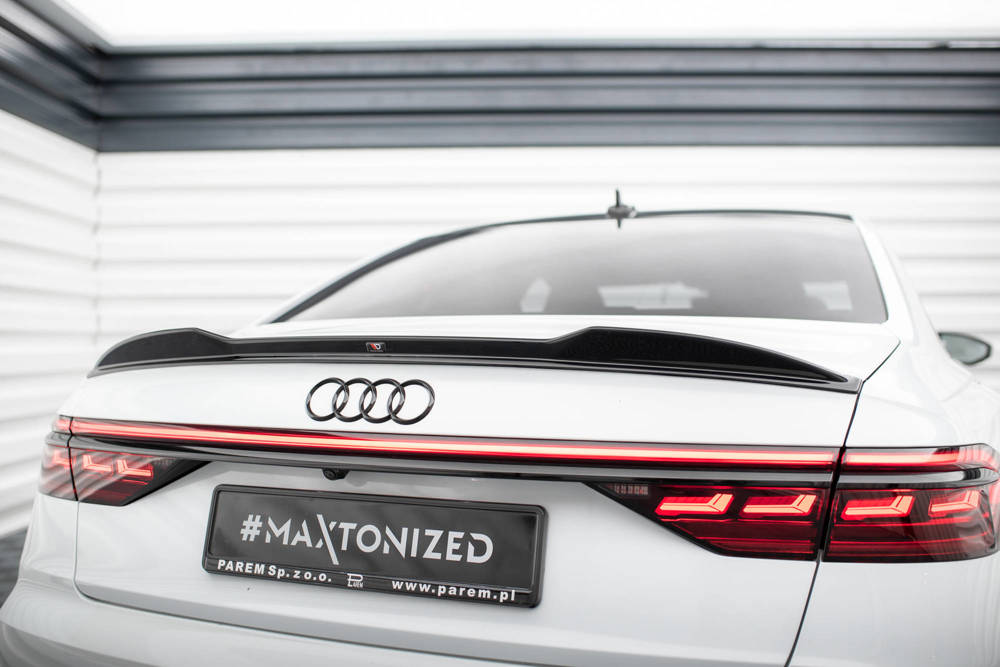 Spoiler Audi A8 / A8 S-Line / S8 D5  Maxton Glans Zwart