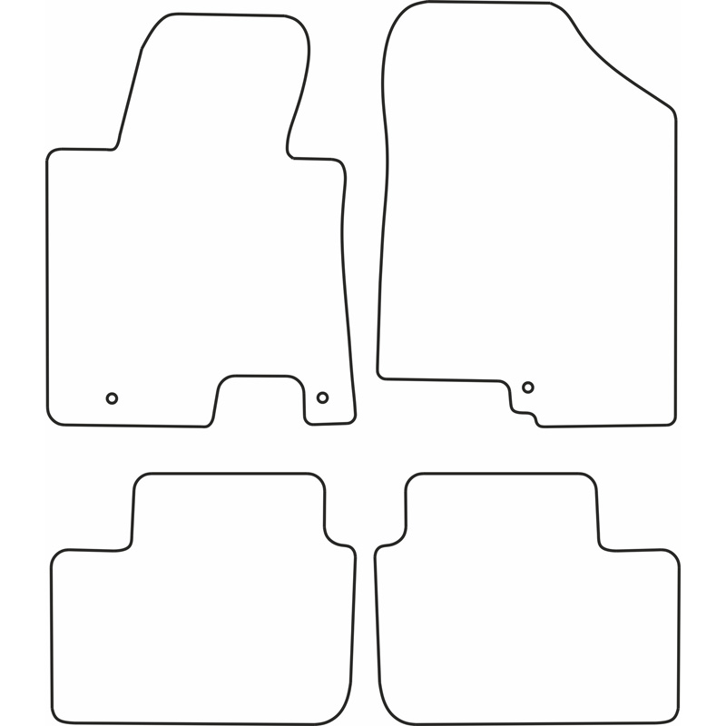 Automatten Velours  Kia Cee'd 2013-2015