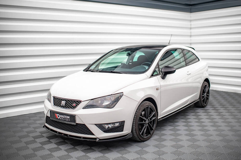 Voorspoiler V.2 Seat Ibiza FR SC FL Maxton Glans Zwart