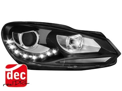 Headlights VW Golf VI Devil Eyes Dlite LED black