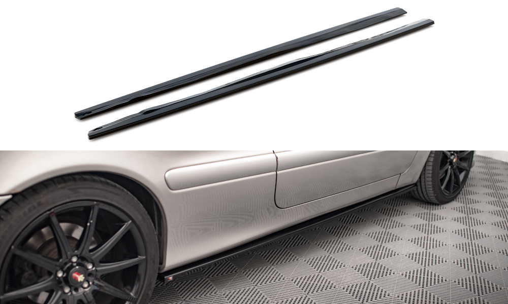 Zijskirts Volvo C70 MK1 Maxton Glans Zwart