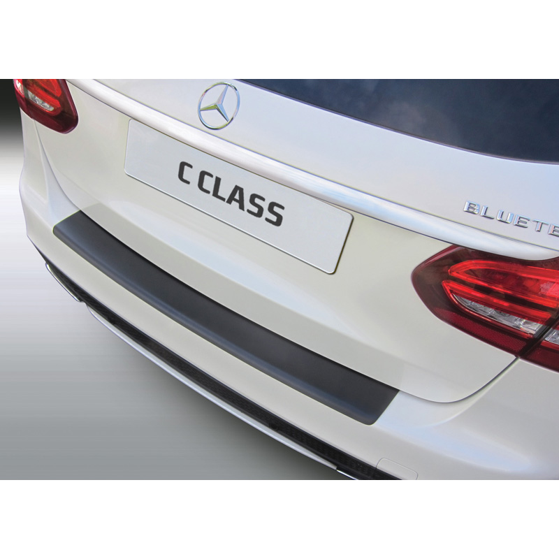 ABS Achterbumper beschermlijst  Mercedes C-Klasse W205 Kombi 6/2014-6/2021 Zwart