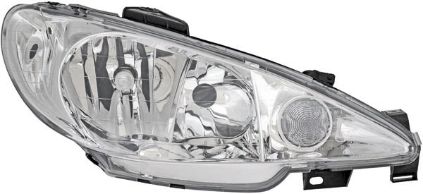 Koplamp rechts Peugeot 206 98->> DEPO H7+H7