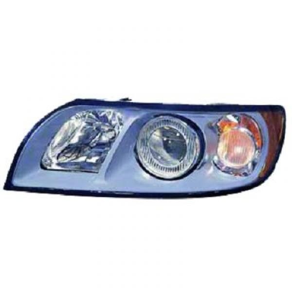 Koplamp links S40/V50. 04-07 TYC H7+HB3/GRIJS
