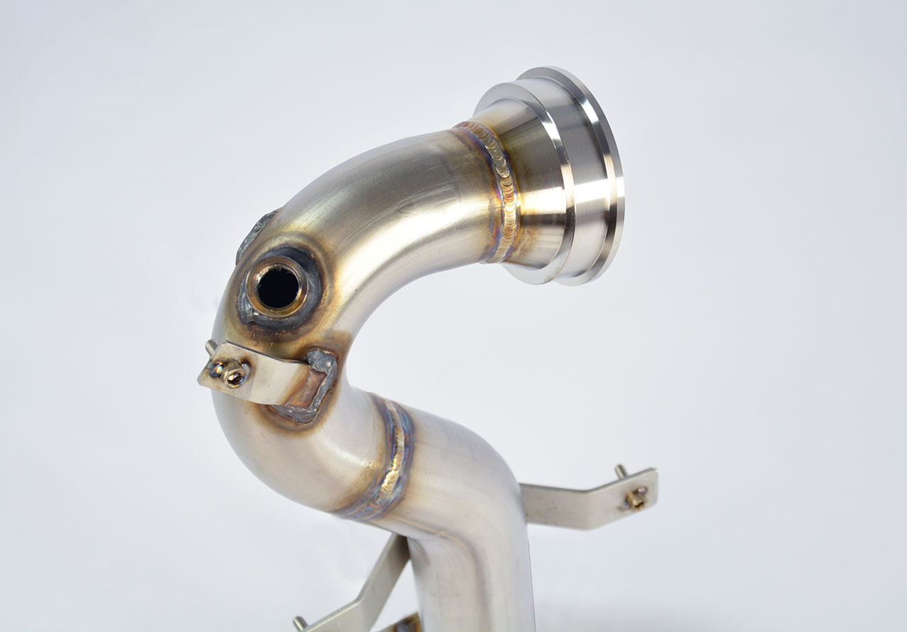 695 ABARTH 1.4T "Edizione Maserati" (180 Hp) (Ø65 with valve) 2012 Turbo downpipe kit (Replaces cata
