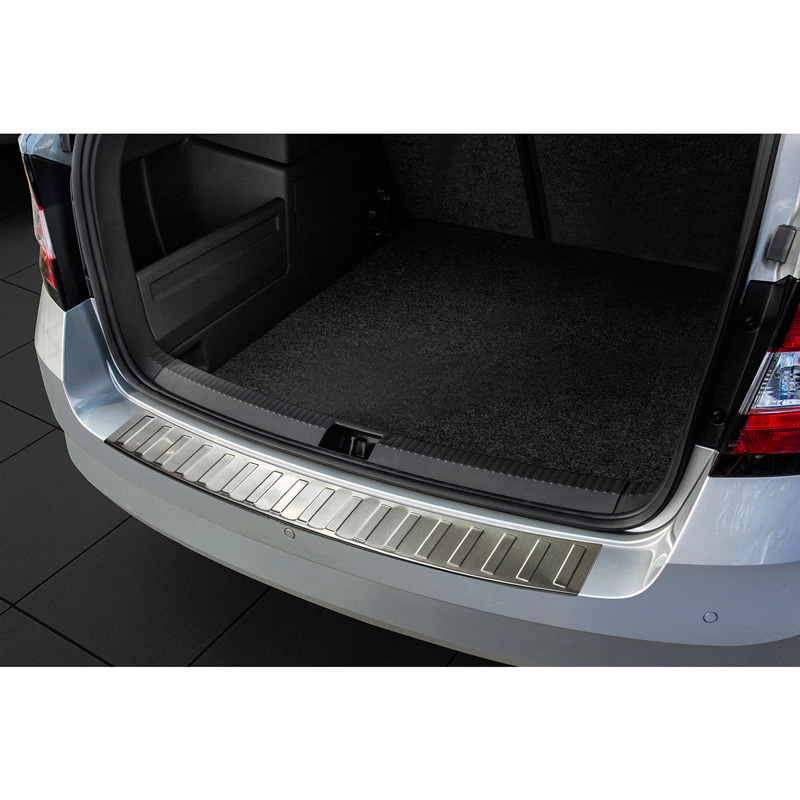 RVS Achterbumperprotector  Skoda Fabia III Combi 2015-2018 'Ribs'