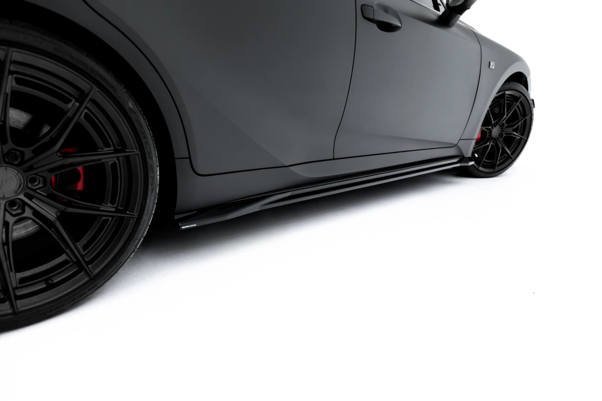 Zijskirts Lexus IS 500 Mk3 Facelift 2 (XE30) Maxton Glans Zwart