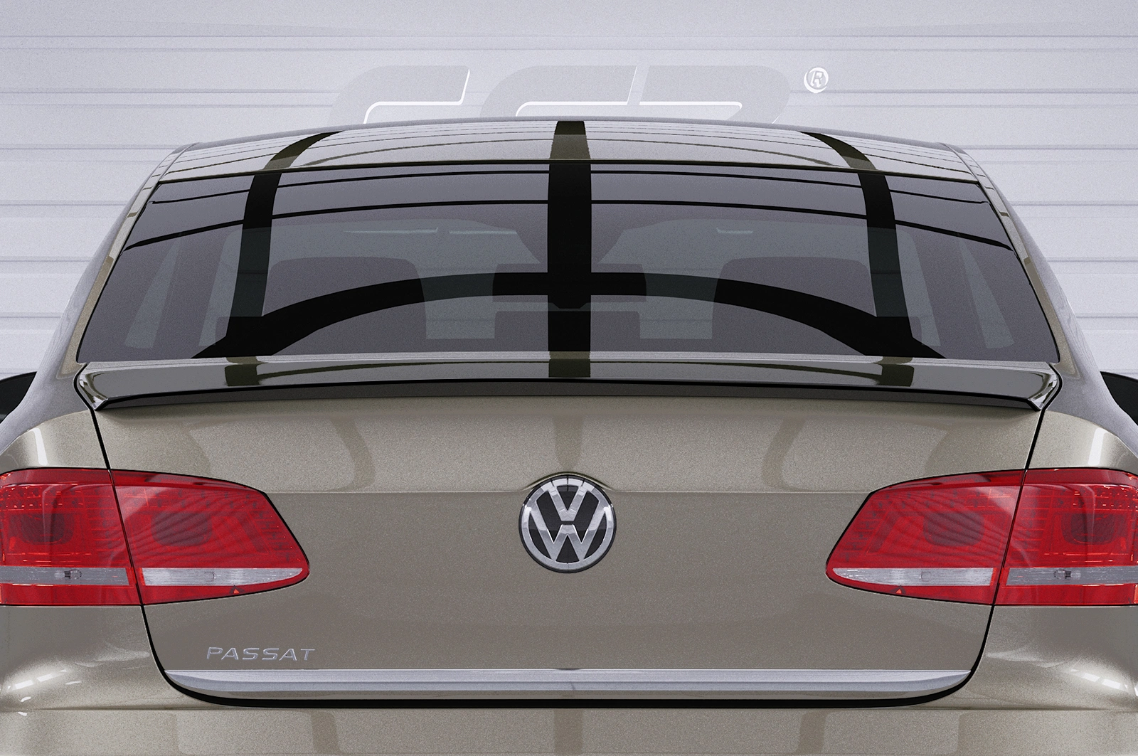 Achterspoiler voor VW Passat B7 Typ 3C Glans Zwart (2010–2014) – CSR Automotive