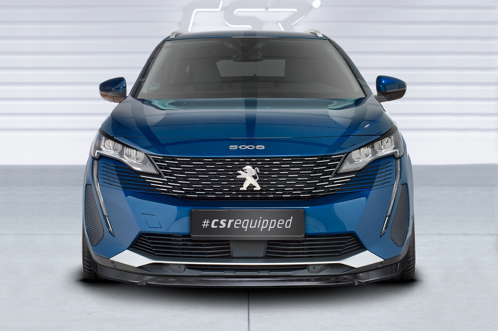 Voorspoiler Peugeot 5008 (2e Gen) Facelift Glans Zwart van CSR Automotive (2020-)