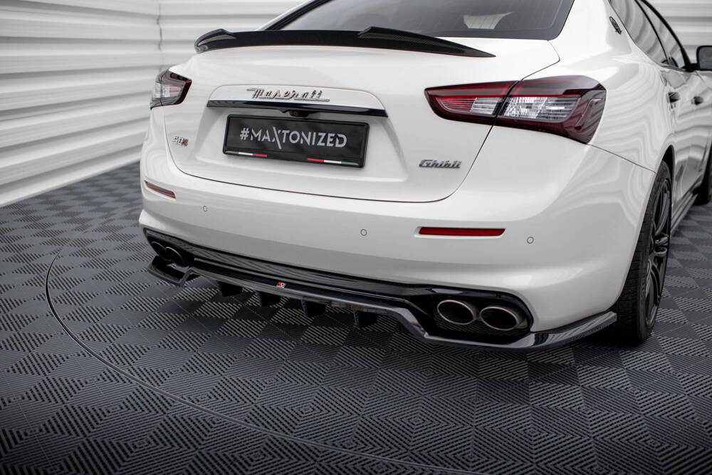 Diffuser Maserati Ghibli Mk3 FL Maxton Glans Zwart