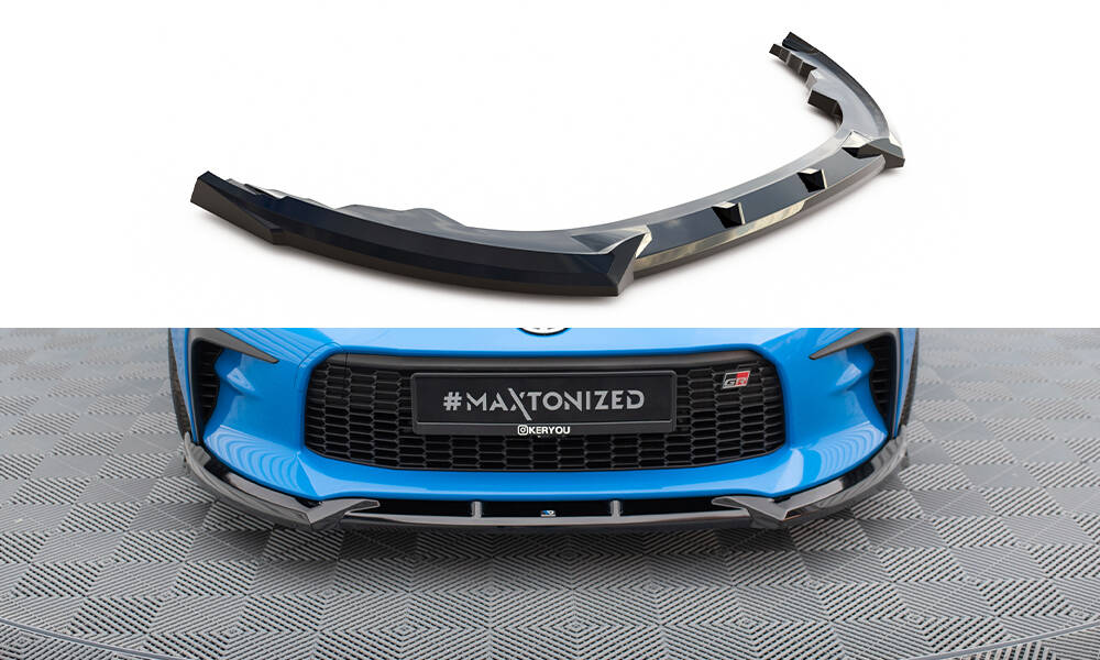 Voorspoiler V.1 Toyota GR86 Maxton Glans Zwart