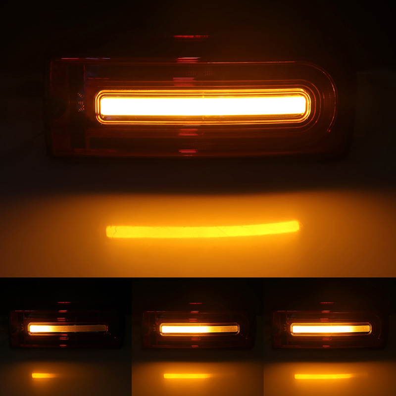 LED Achterlichten Mercedes G-Klasse W463  1999-2018 - Rood/Helder- incl. Dynamic Running Light