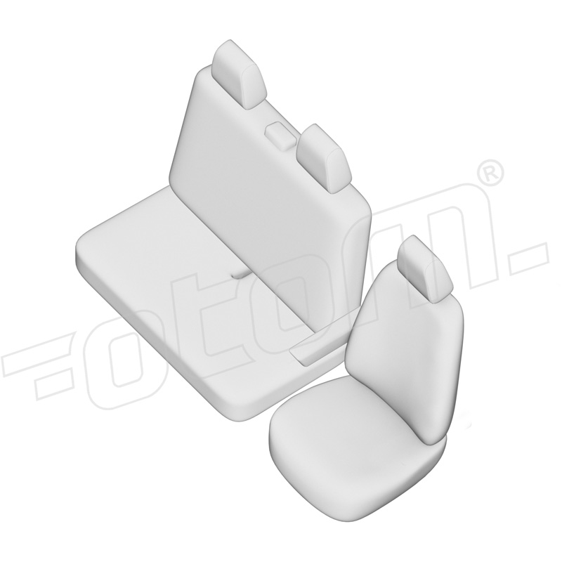 otoM Original Design Stoffen Stoelhoezenset 2+1  Renault Master IV 2024- (armsteun aan bestuurdersstoel)