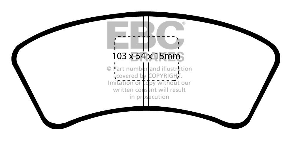 EBC Brakes MAZDA 323 1.6 4WD (BF) 86-89 Remblokken voorzijde