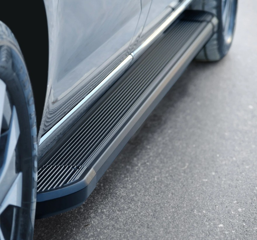 Treeplanken voor Mercedes Vito Viano W639 03-14 aluminium zwart