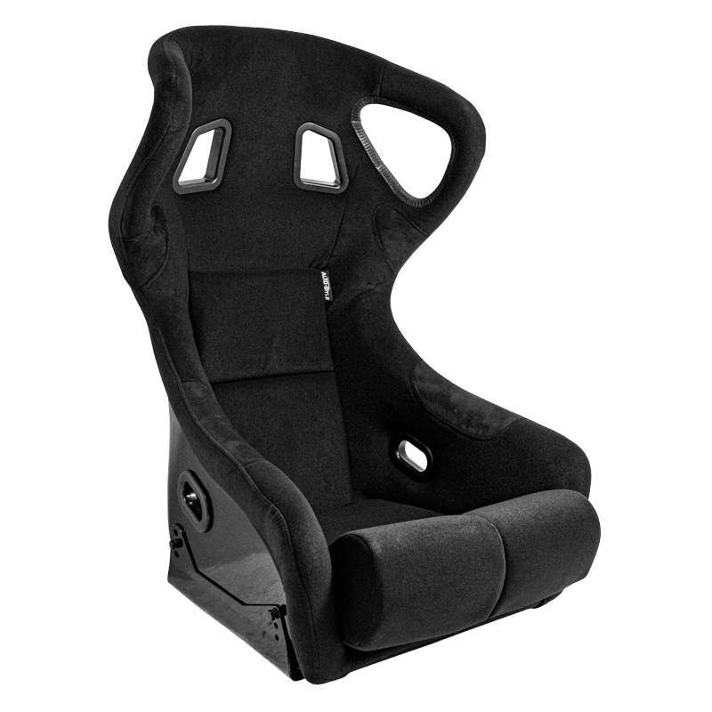 Sportstoel 'BS6' - Zwart - Vaste polyester rugleuning - incl. sledes
