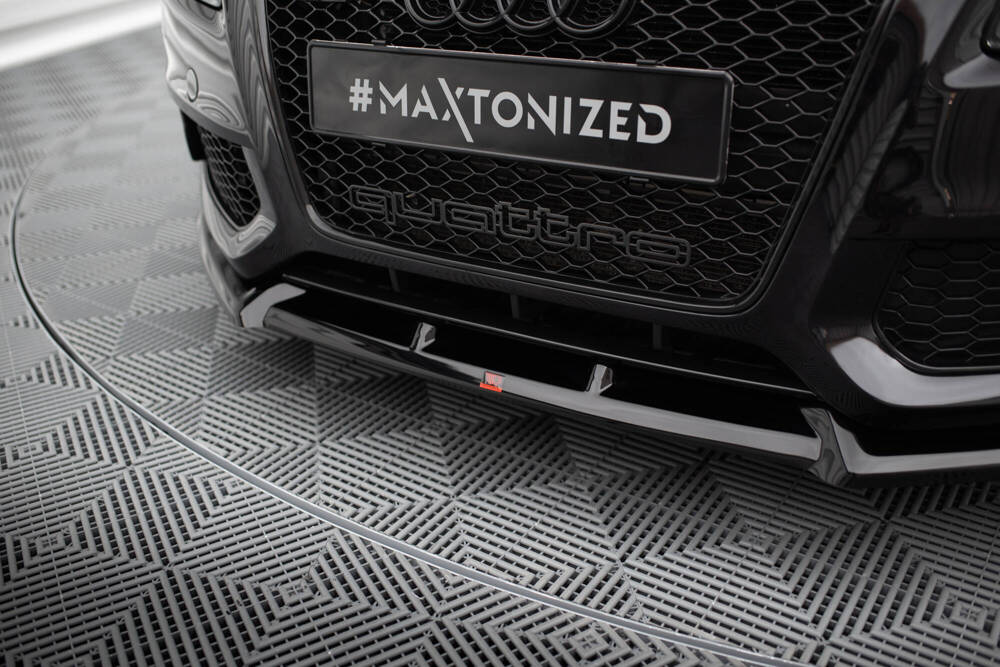 Voorspoiler V.2 Audi A5 S-Line / S5 Coupe / Cabrio Maxton Glans Zwart